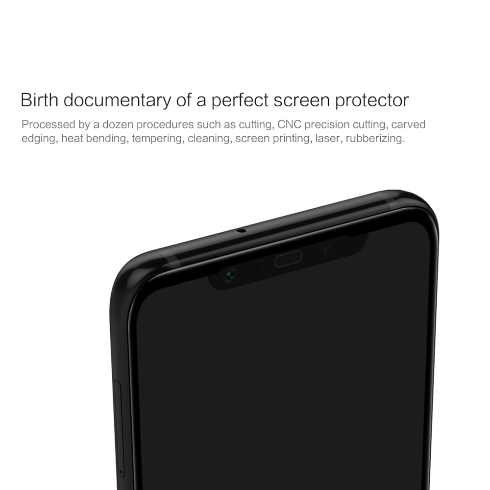 NILLKIN 3D CP+MAX Tempered Glass Film For Xiaomi Mi8 Explosion-proof Screen Protector - Black + Transparent