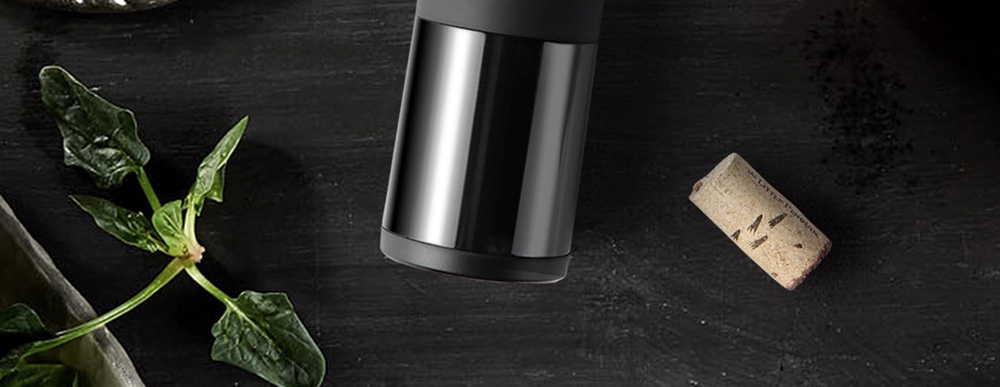 Xiaomi HuoHou Wine Electric Bottle Opener Six Seconds Open Bottle - Black