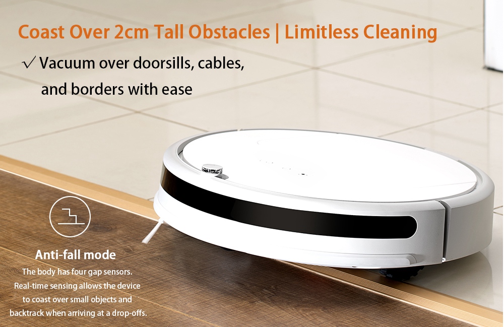 Xiaomi Xiaowa Robot Vacuum Cleaner Youth Version APP Remote Control 1600Pa Suction 640ml Dust Bin 2600mAh Battery MI Vacuum Cleaner -White