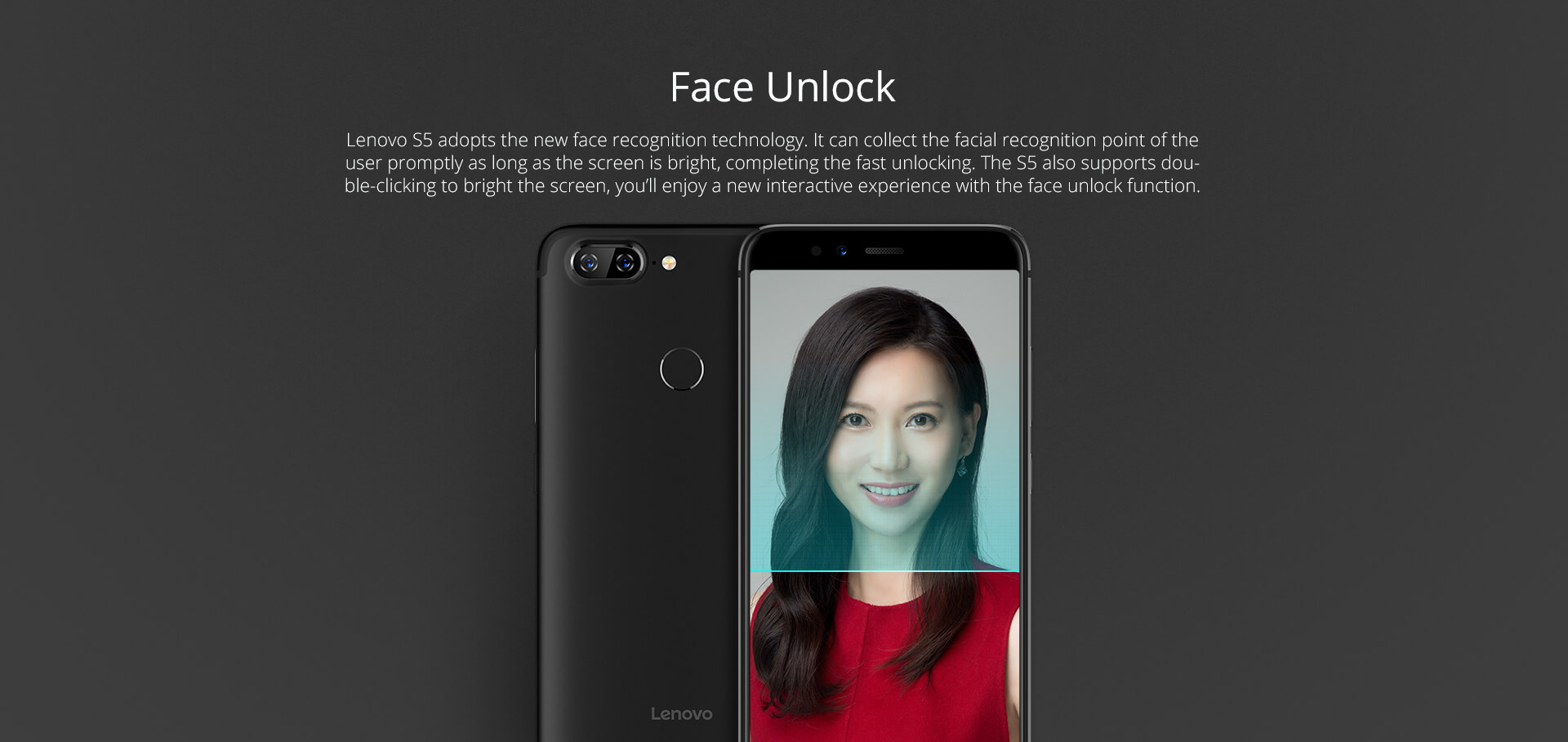 Lenovo S5 K520 5.7 Inch 4G LTE Smartphone Snapdragon 625 3GB 32GB Dual 13.0MP Rear Cameras ZUI 3.7 OS Touch ID - Black