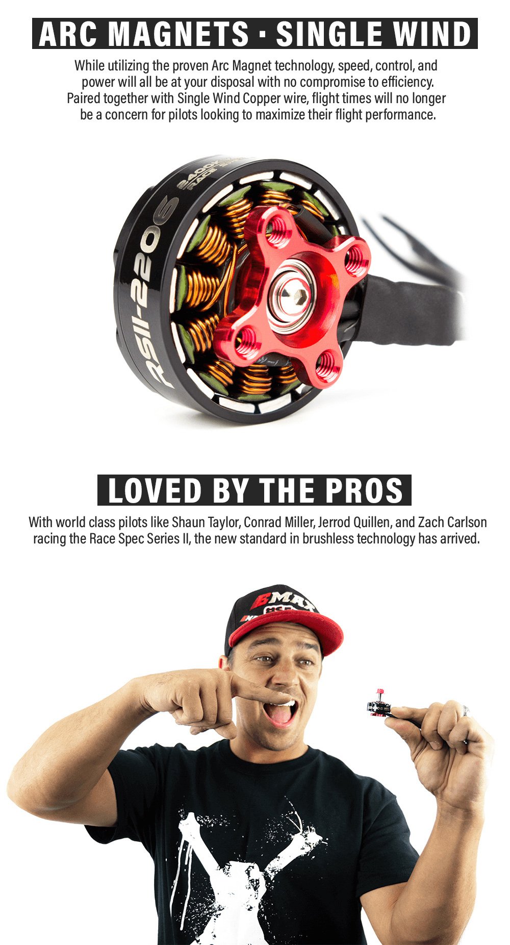 EMAX RSII 2206 2300KV 2-4S CW Brushless Motor for FPV Racing Drone