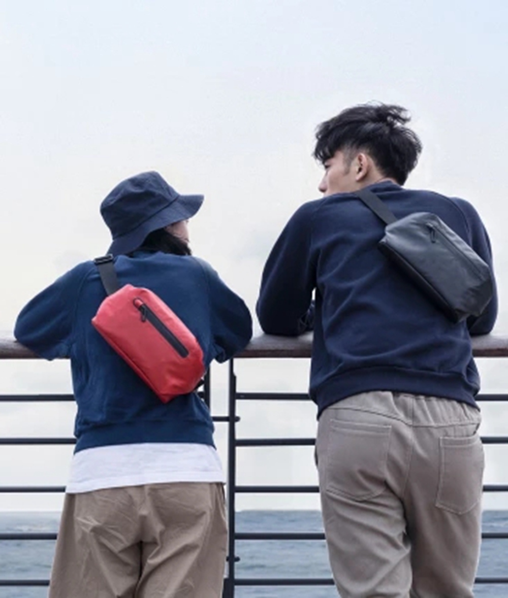 Xiaomi 90 Fun Fashion Functional Pockets Waterproof Two Kinds Of Piggyback Methods With Warning Reflective Strip - Black