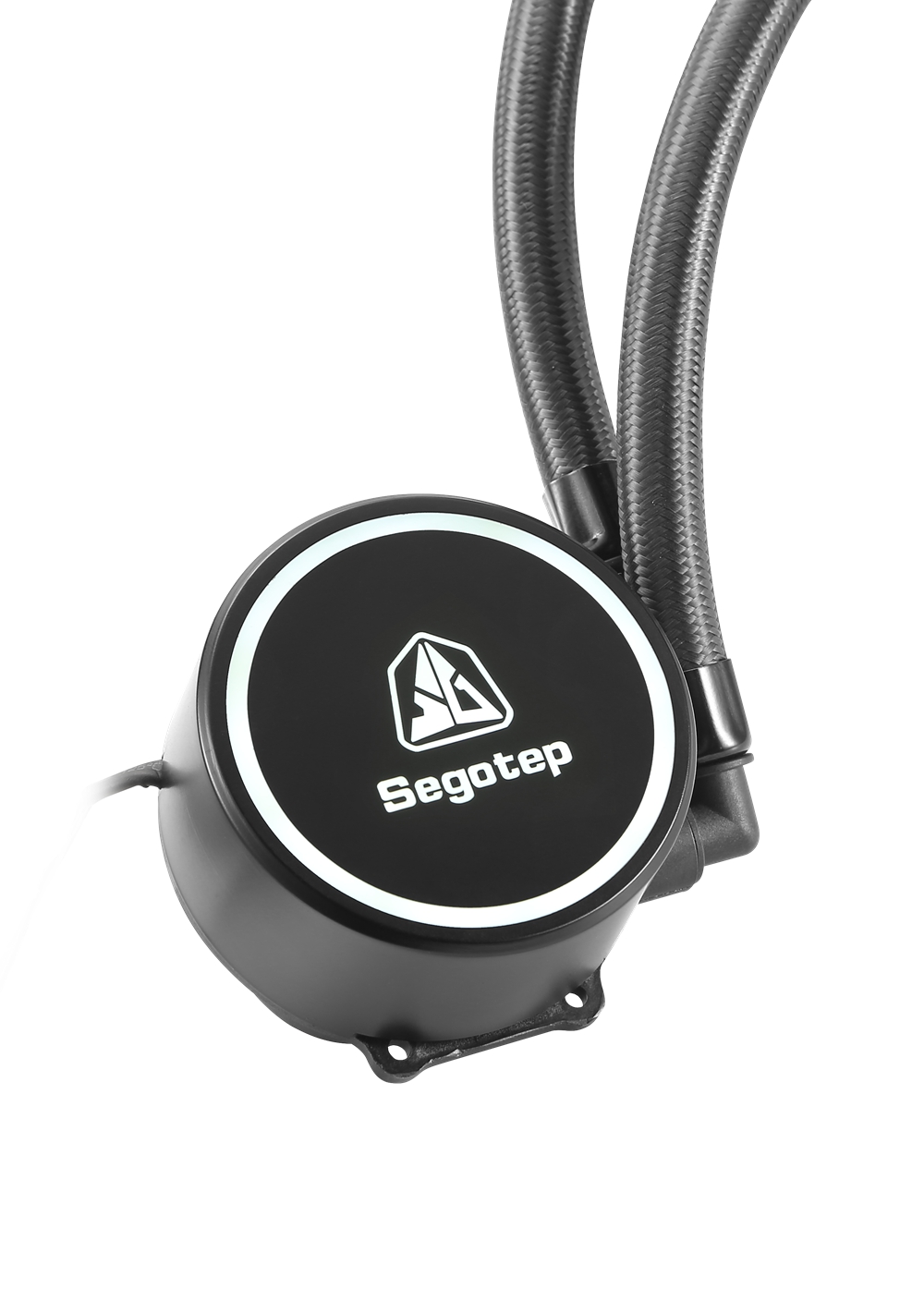 Segotep Becool 120 CPU Water Cooling Fan Silent Intelligent Temperature Controller With LED White Light 120mm Fan - Black