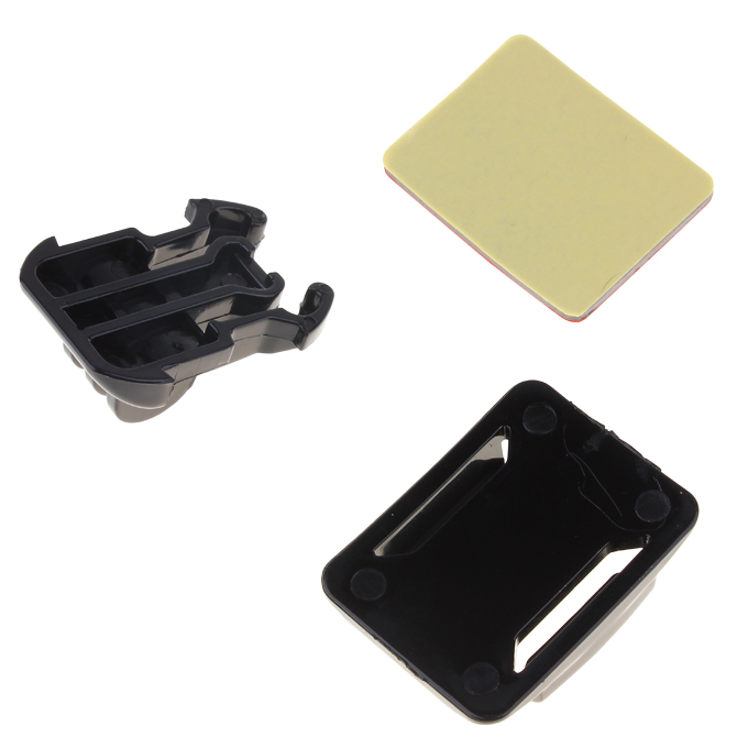 Helmet Curved Surface And Mount 3M VHB Sticker For Gopro HERO2/3 - Black