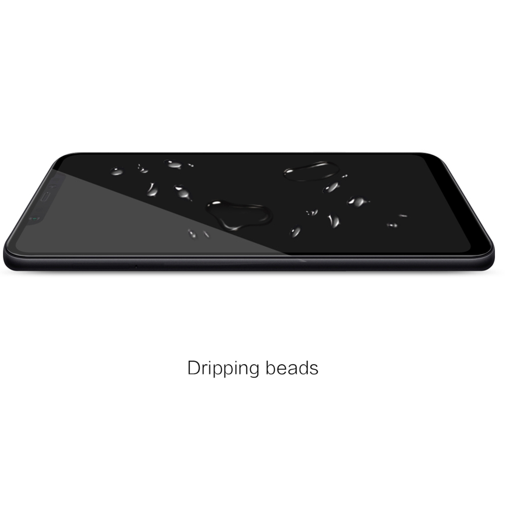 NILLKIN 3D CP+MAX Tempered Glass Film For Xiaomi Mi8 Explosion-proof Screen Protector - Black + Transparent