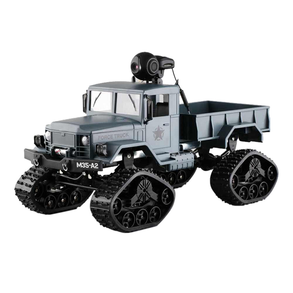 Fayee FY001C RC Car 2.4G 4CH 4WD 1:16 Brushed Off-road Army Truck Snow Tires with Ordinary Tire RTR - Khaki