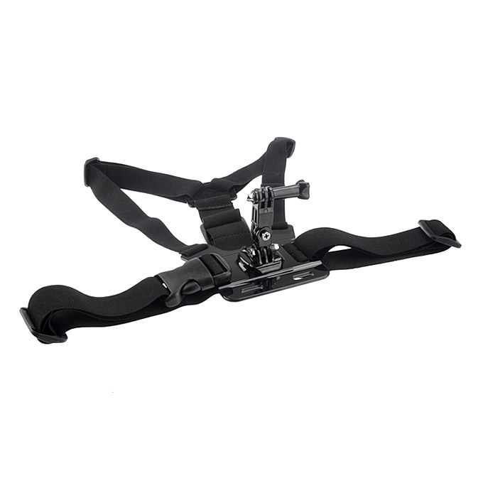B Model Chest Harness Suitable For Gopro Hero 3/2/1 With 3-way Adjustment Base - Black