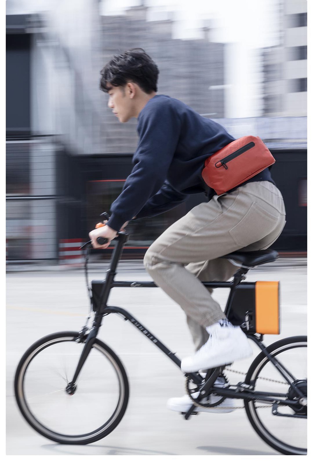 Xiaomi 90 Fun Fashion Functional Pockets Waterproof Two Kinds Of Piggyback Methods With Warning Reflective Strip - Black