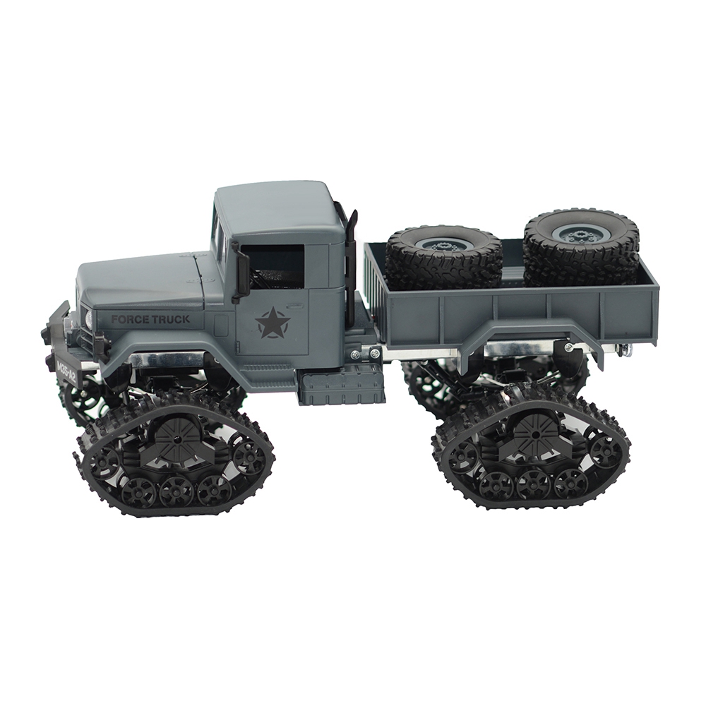 Feiyee FY001C RC Car 2.4G 4CH 4WD 1:16 Brushed Off-road Army Truck Snow Tires with Ordinary Tire RTR - Army Green