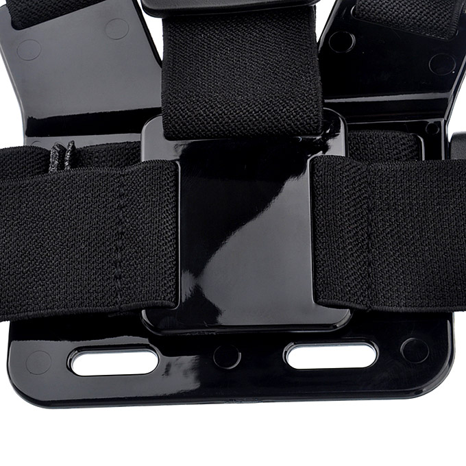 B Model Chest Harness Suitable For Gopro Hero 3/2/1 With 3-way Adjustment Base - Black