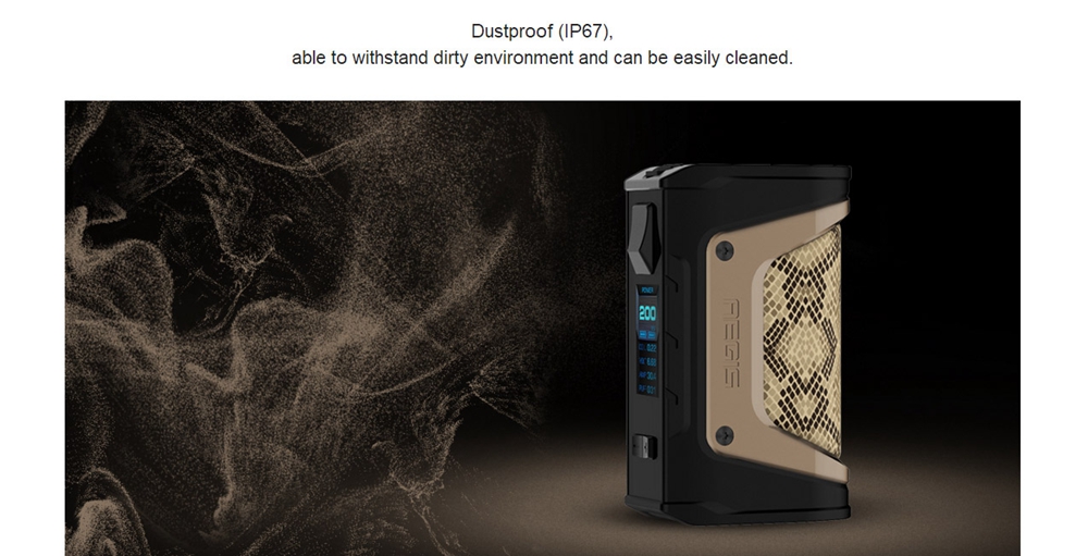 Electronic Cigarette Geekvape Aegis Legend 200W Mod Kit with Aero Mesh Version Tank 5ml -Black+Orange