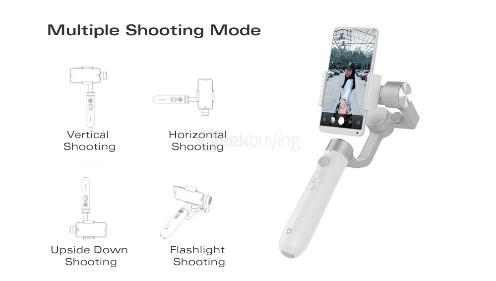 Xiaomi Mijia GH2 3-Axis Brushless Handheld Gimbal Stabilizer for Smartphone - White