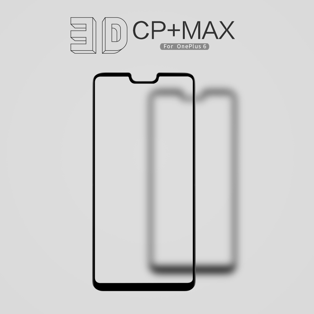 NILLKIN 3D CP+MAX Explosion-proof Tempered Glass Film For Oneplus 6 - Black