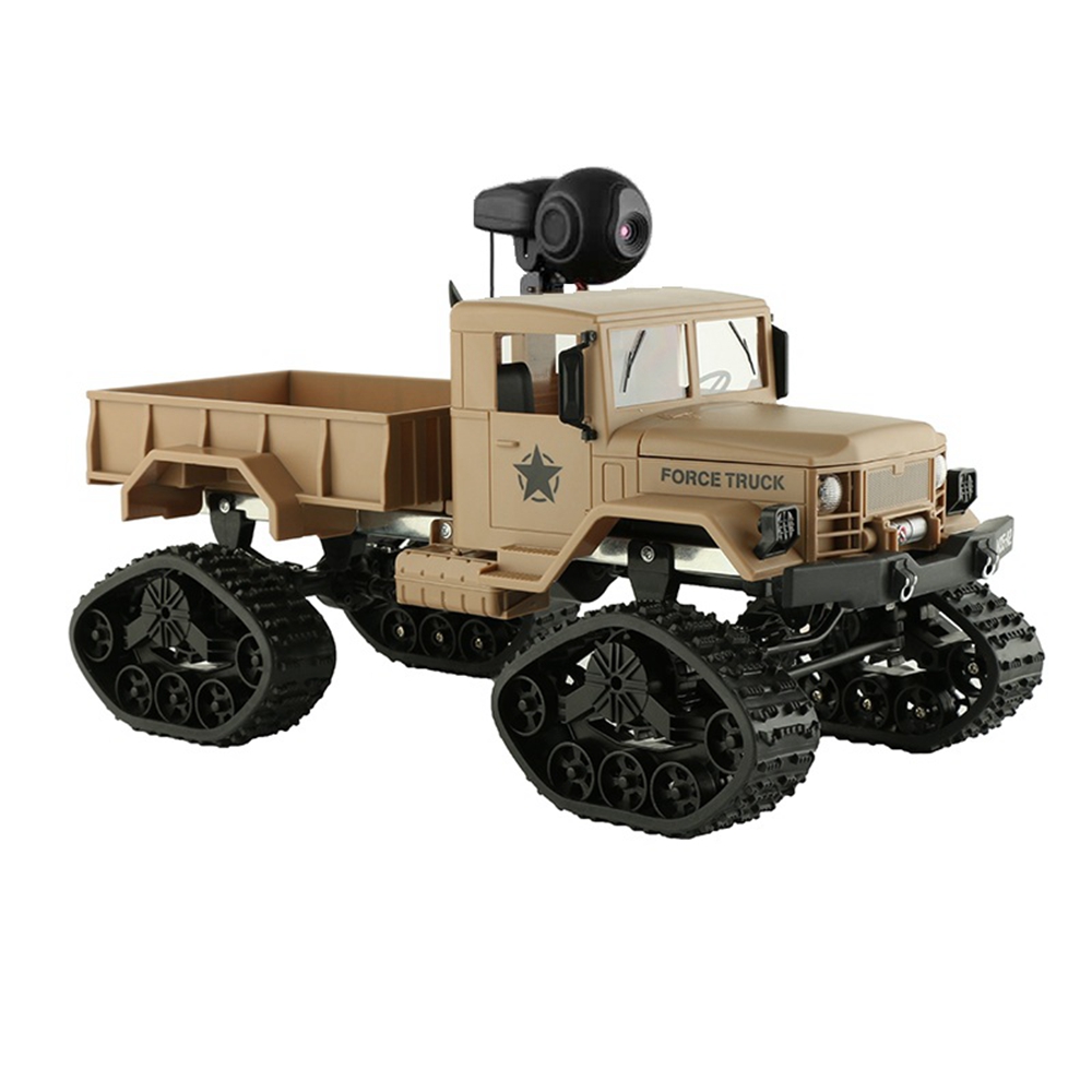 Fayee FY001C RC Car 2.4G 4CH 4WD 1:16 Brushed Off-road Army Truck Snow Tires with Ordinary Tire RTR - Khaki