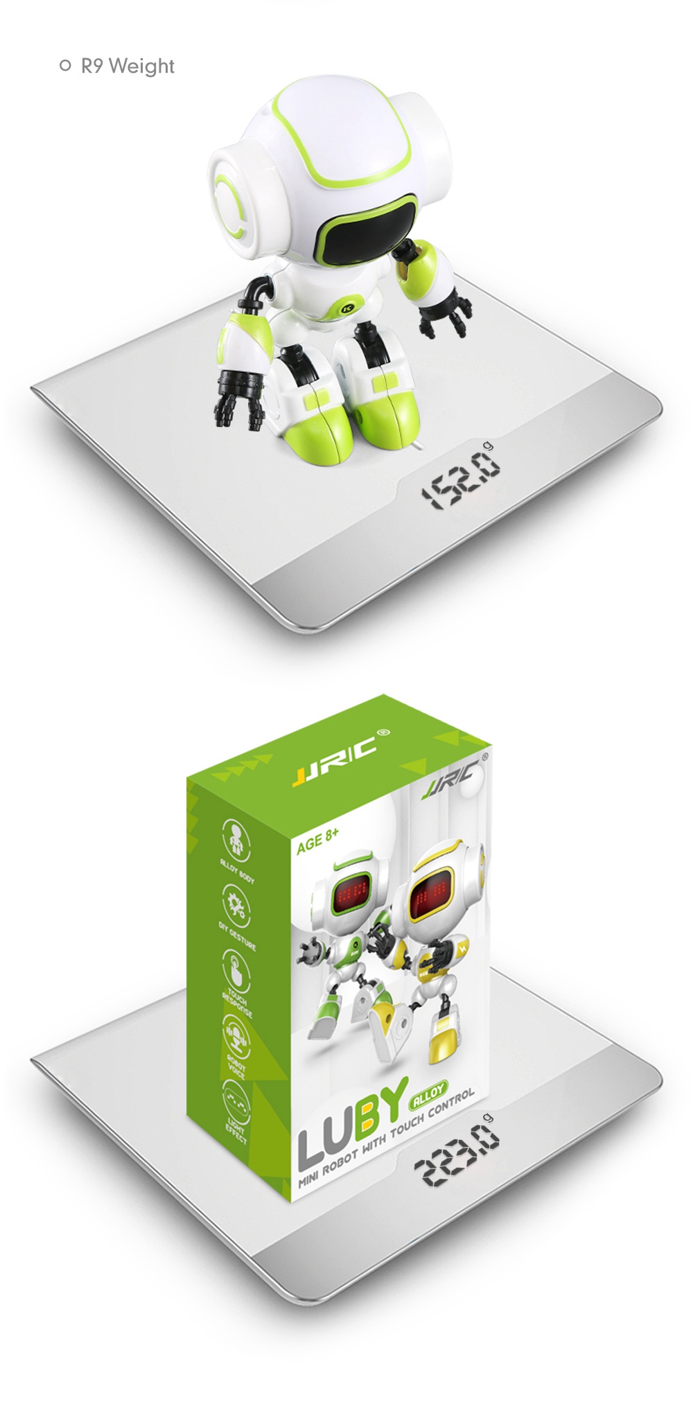 JJRC R9 LUBY Intelligent Robot Touch Response Alloy Body DIY Gesture RTR - Random Color
