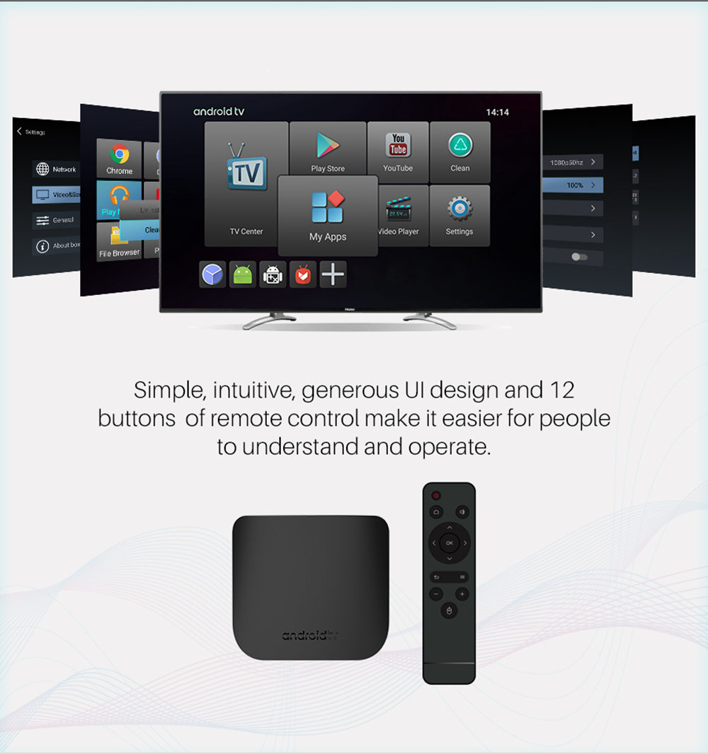 M8S PLUS W Amlogic S905W Android 7.1 2GB/16GB Support MAG25X Stalker 4K TV BOX 2.4G WIFI
