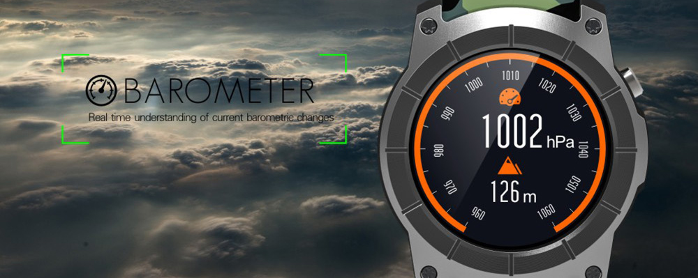 Makibes G05 Smartwatch Phone GPS Bluetooth MTK2503 32GB TF Card SMS Reminder Multi-mode Sports Compatible with iOS Android - Camouflage Green