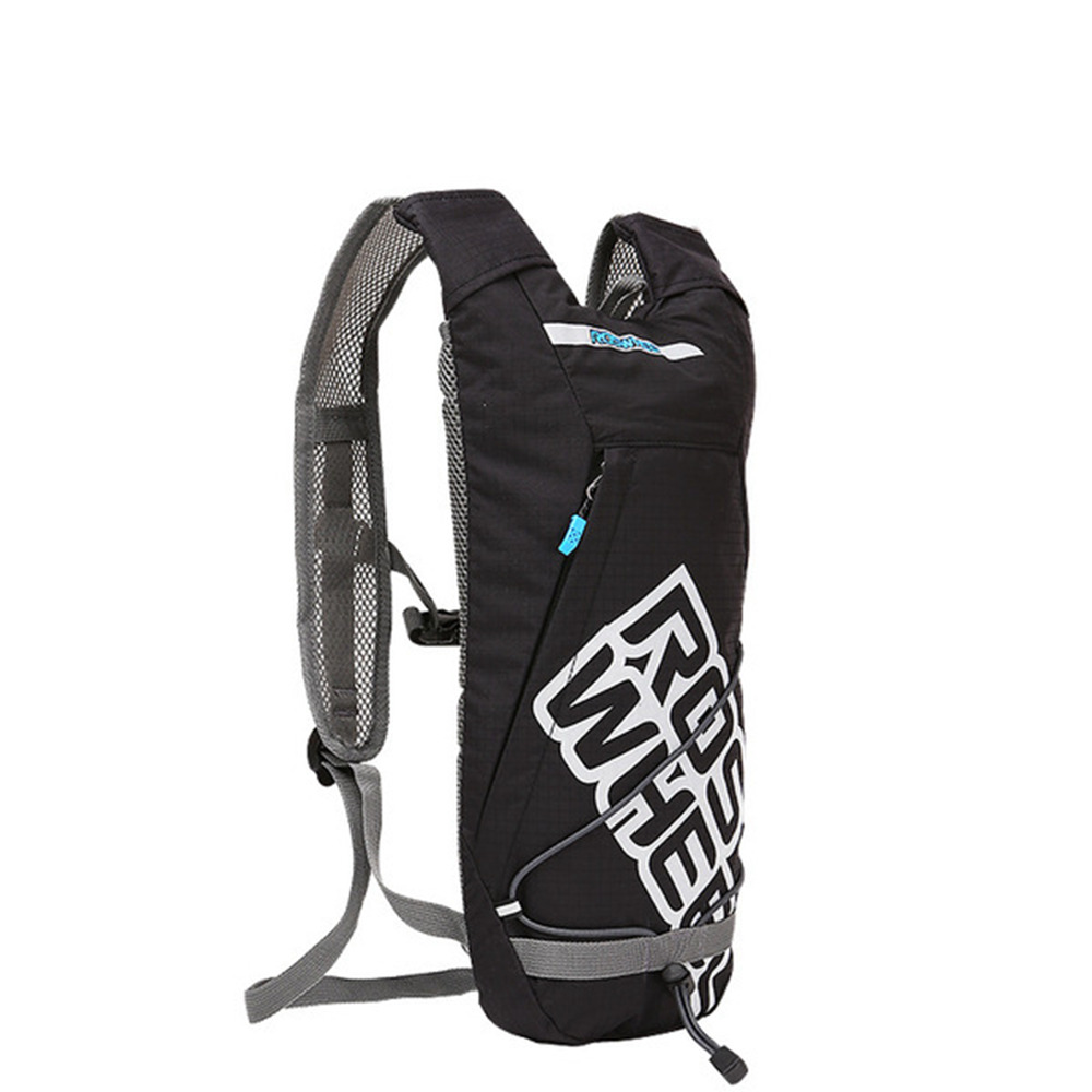 Roswheel 151366 Cycling Equipment 4.5L Capacity Adjustable Straps Riding Backpack Ultra Light Outdoor Running Water Bag Bike Bags - Black