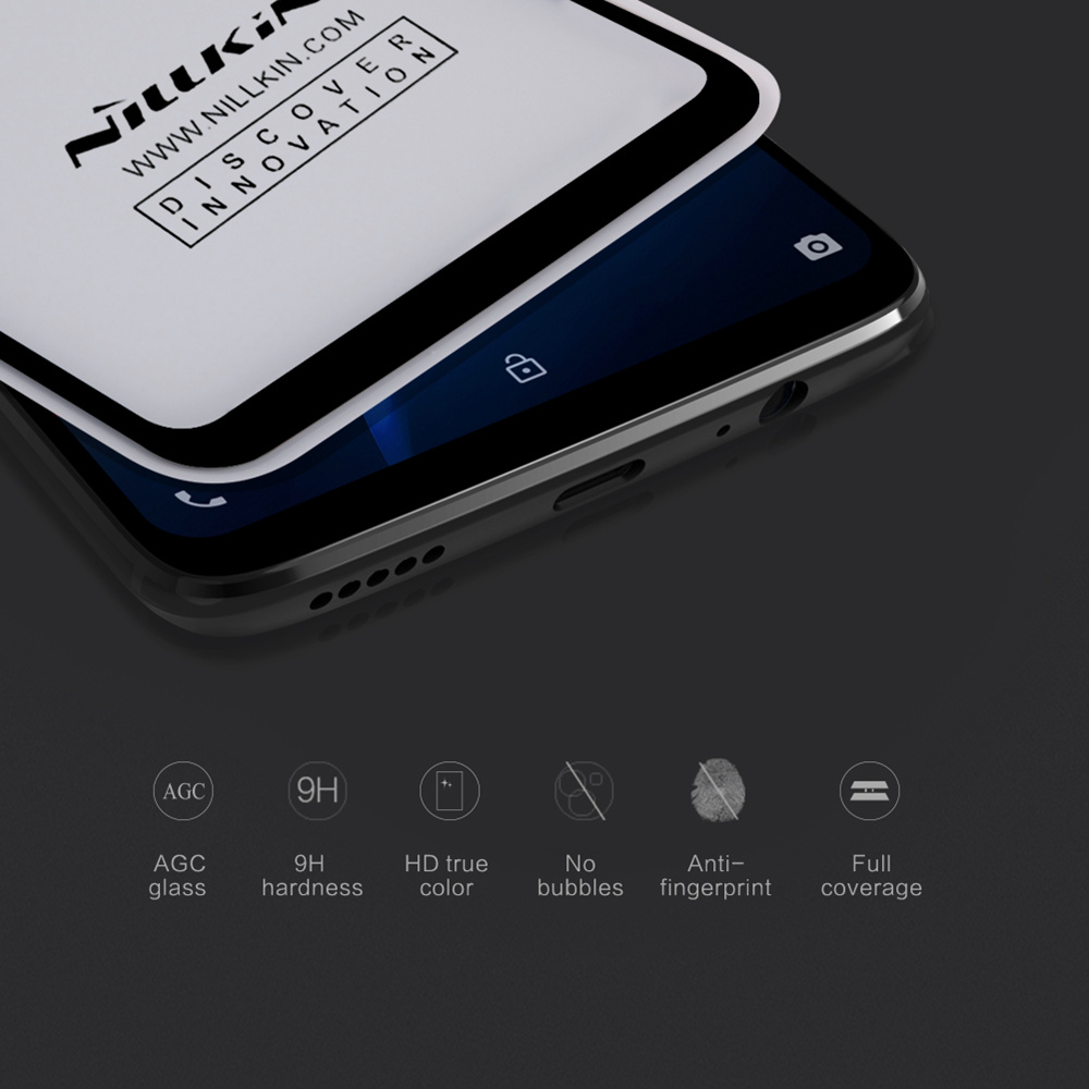 NILLKIN 3D CP+MAX Explosion-proof Tempered Glass Film For Oneplus 6 - Black