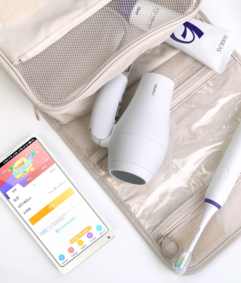 Xiaomi Yueli 1200W Hair Dryer Folding Compact Overheat Protection Portable Travel Hair Dryer