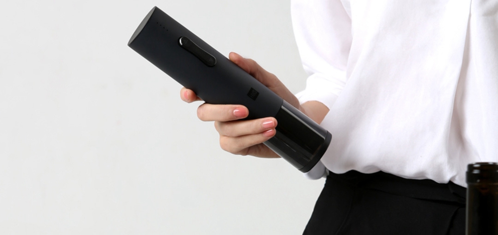Xiaomi HuoHou Wine Electric Bottle Opener Six Seconds Open Bottle - Black