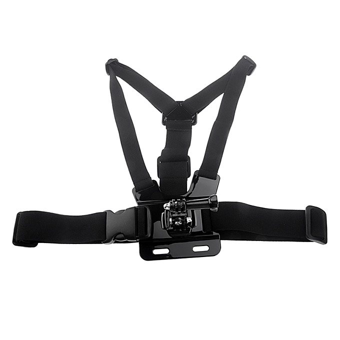 B Model Chest Harness Suitable For Gopro Hero 3/2/1 With 3-way Adjustment Base - Black