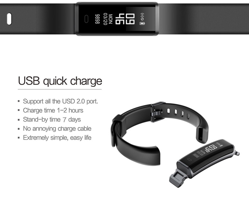 Makibes ID130 Smart Bracelet 0.87" OLED Screen All Day Activity Tracker IP67 Water Resistant Multi-sports Mode - Green