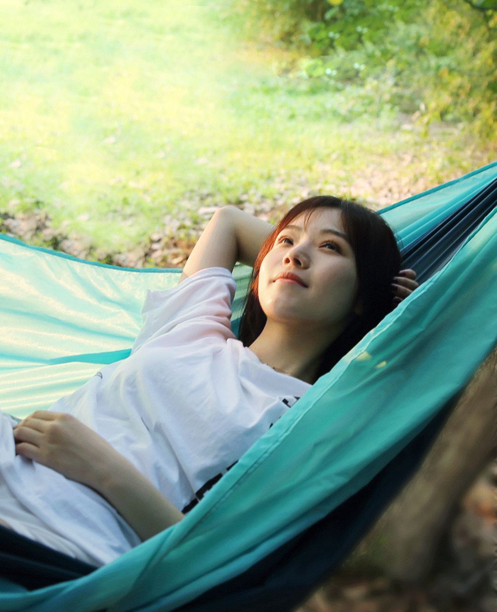 Xiaomi Mijia Zaofeng Outdoor Hammock 300KG Load-Bearing Weight Quickly Build Design Prevent Side Flipping - Light blue