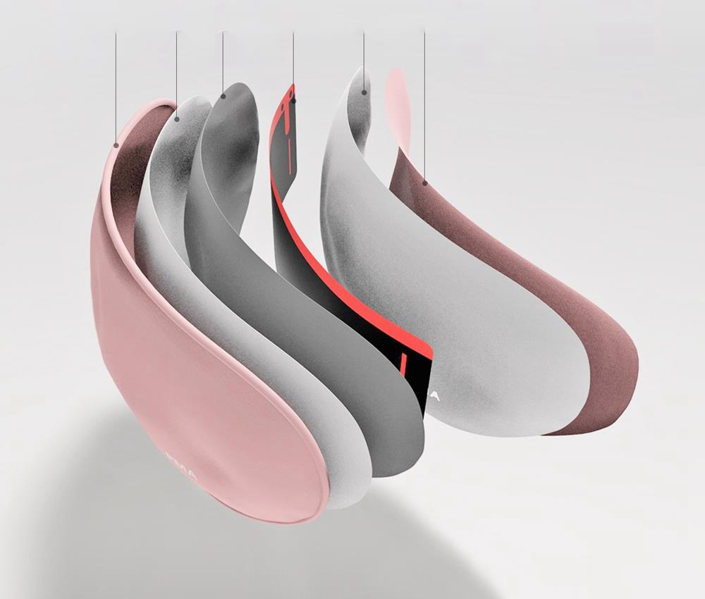 Xiaomi Heating Silk Eye Mask Double-sided Silk USB Charging Sleep Three Temperature Control - Grey