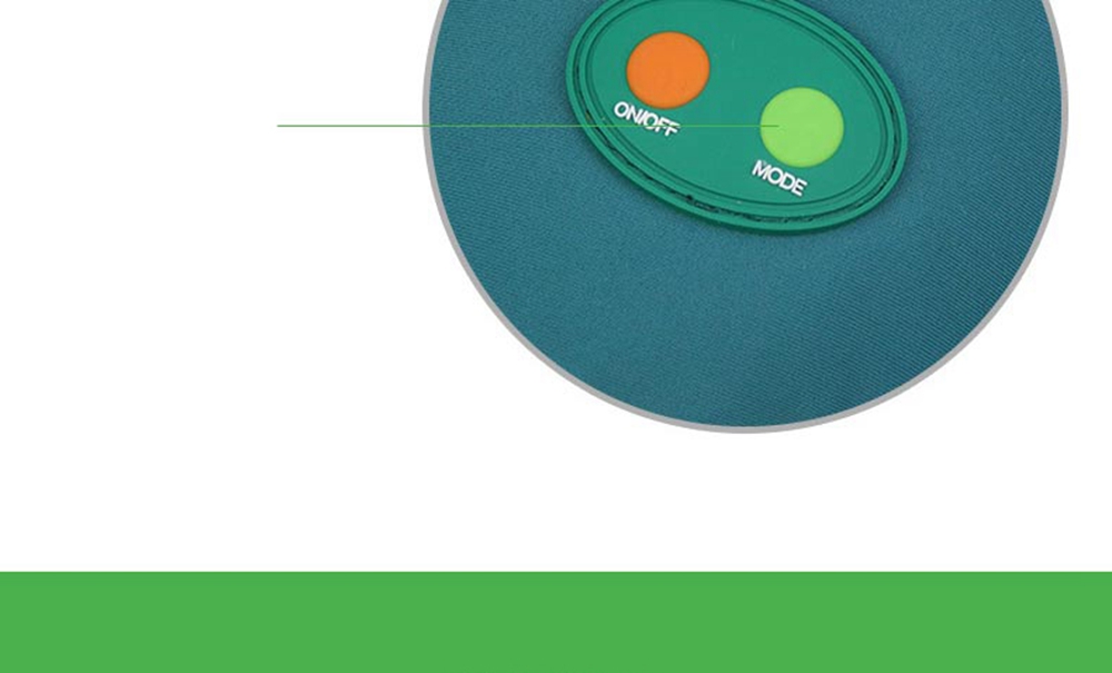Misida MS-J8102 Electric Car Massage Pillow U-shaped Vibration Massage Pillow Eliminate Fatigue - Green