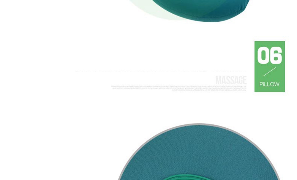 Misida MS-J8102 Electric Car Massage Pillow U-shaped Vibration Massage Pillow Eliminate Fatigue - Green