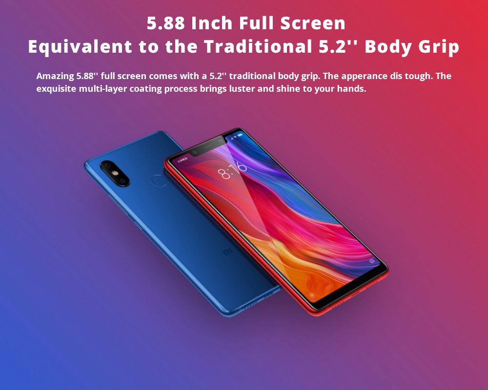 Xiaomi Mi8 SE 5.88 Inch 4G LTE Smartphone Snapdragon 710 6GB 64GB 12.0MP+5.0MP Dual AI Cameras MIUI 9 Infrared Type-C Face ID Fast Charge English and Chinese Version - Gold
