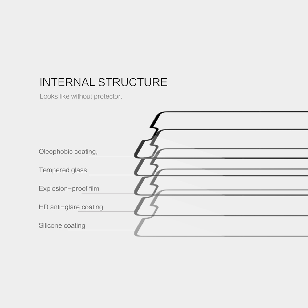 NILLKIN 3D CP+MAX Explosion-proof Tempered Glass Film For Oneplus 6 - Black