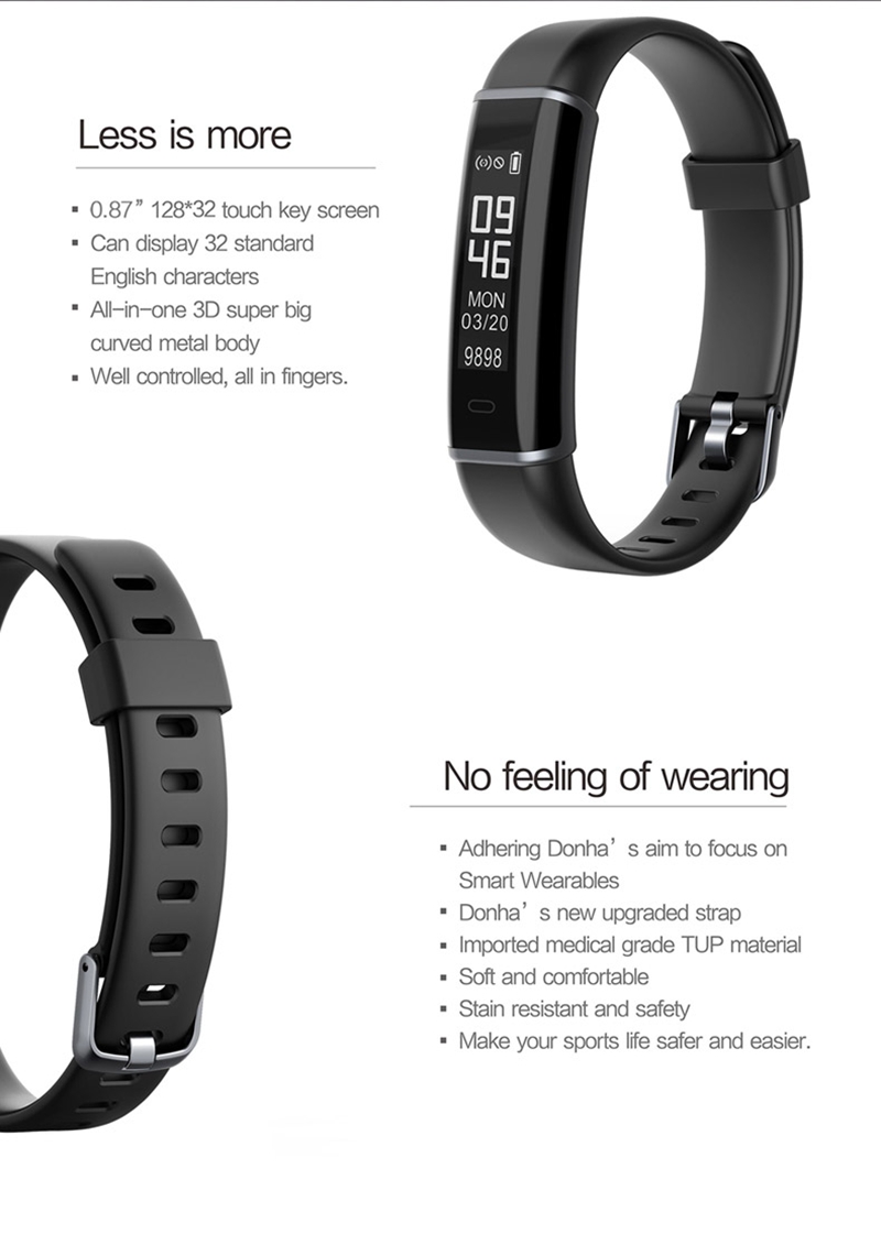 Makibes ID130 Smart Bracelet 0.87" OLED Screen All Day Activity Tracker IP67 Water Resistant Multi-sports Mode - Green