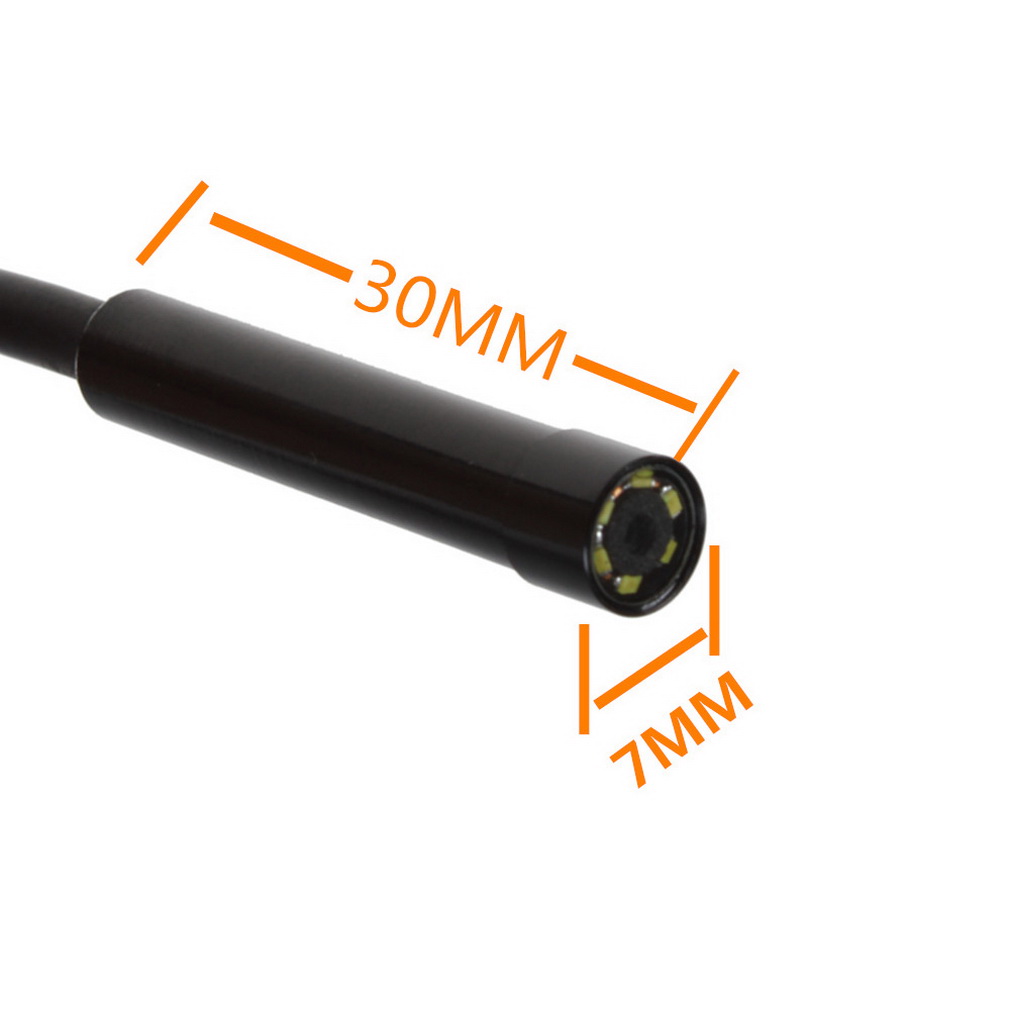 Lens Inspect Borescope Camera Endoscope For Android Phones - Black