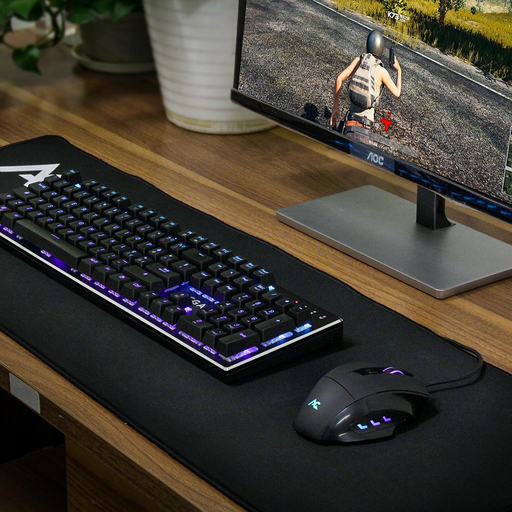 ACGAM G402 PMW3325 Wired Gaming Mouse RGB Backlights 10000 DPI OMRON Gaming Switch - Black