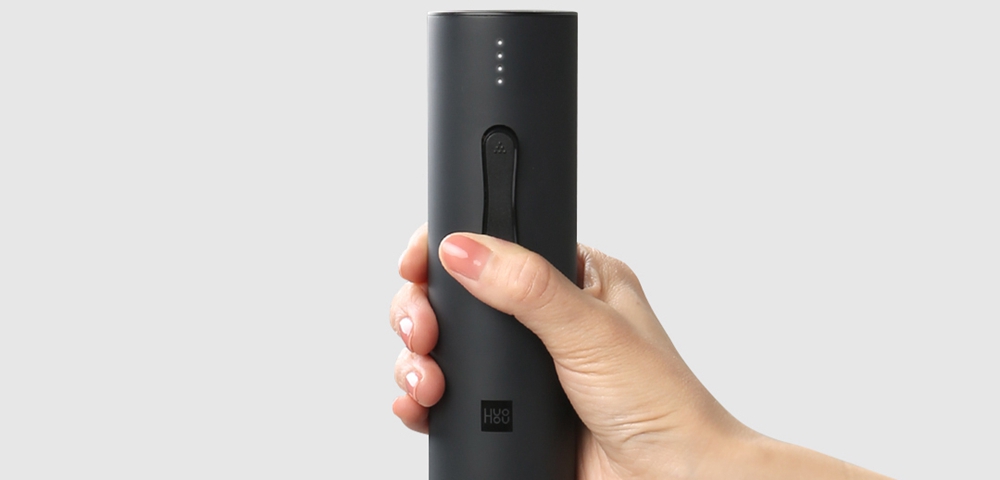 Xiaomi HuoHou Wine Electric Bottle Opener Six Seconds Open Bottle - Black