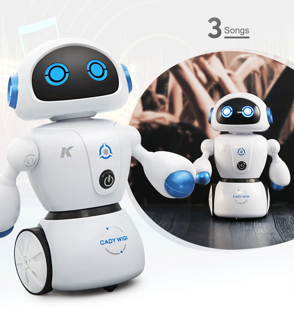 JJRC R6 CADY WIGI RC Robot Path Tracking Intelligent Programming with Light RTR - Blue