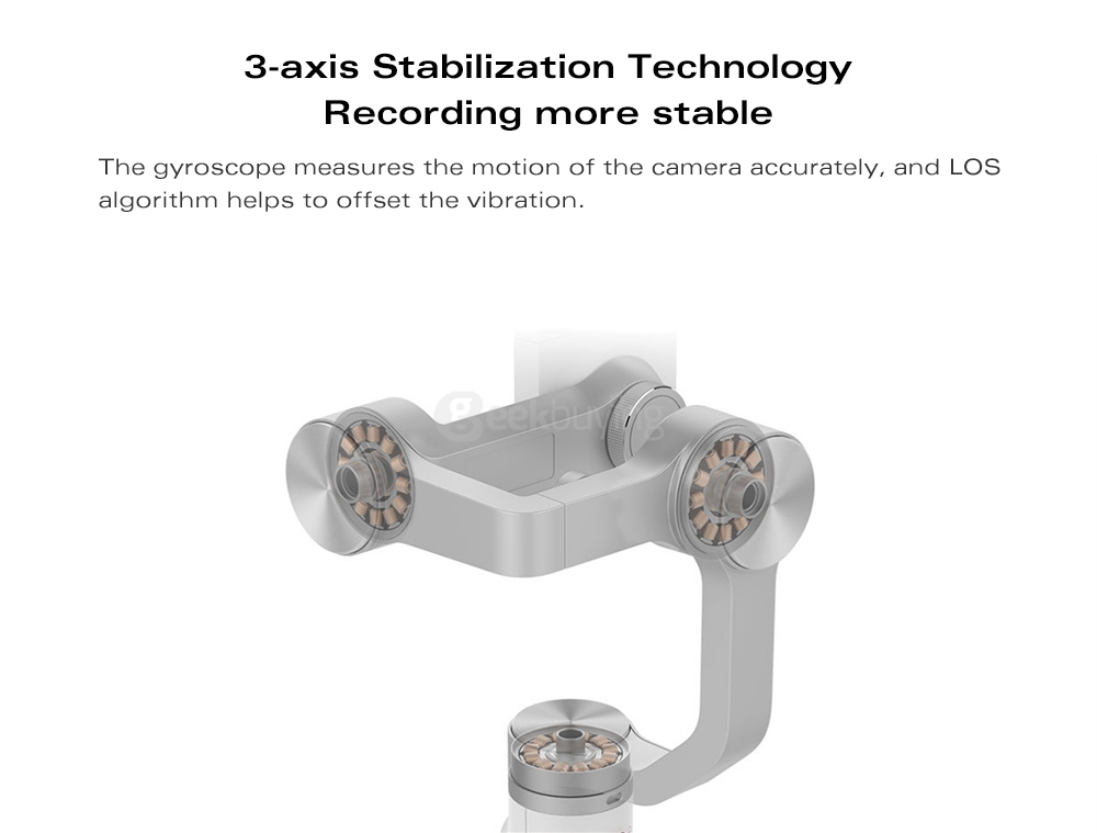 Xiaomi Mijia GH2 3-Axis Brushless Handheld Gimbal Stabilizer for Smartphone - White
