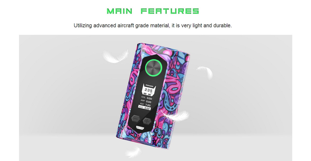 Electronic Cigarette Geekvape Blade 235W Mod Kit with Aero Tank Atomizer - Poppy