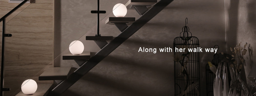 MIPOW BTL301W-WT PLAYBULB Sphere Smart Dimmable LED Glass Orb Light Floor Lamp Night Lights Tap to Change Color-White