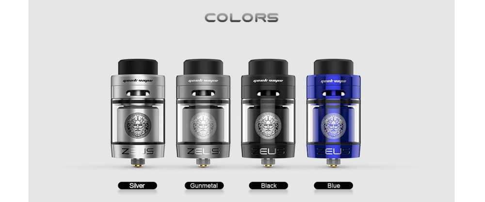 Atomizer Electronic Cigarette Atomizer Geekvape Zeus Dual RTA Atomizer 4ml -Black