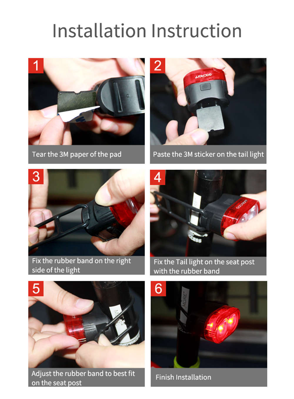 Gaciron V9D-1600 Professional Bike Front Headlight USB Rechargeable IPX6 Waterproof 5000MAH 1600Lumen LED Lamp - Black