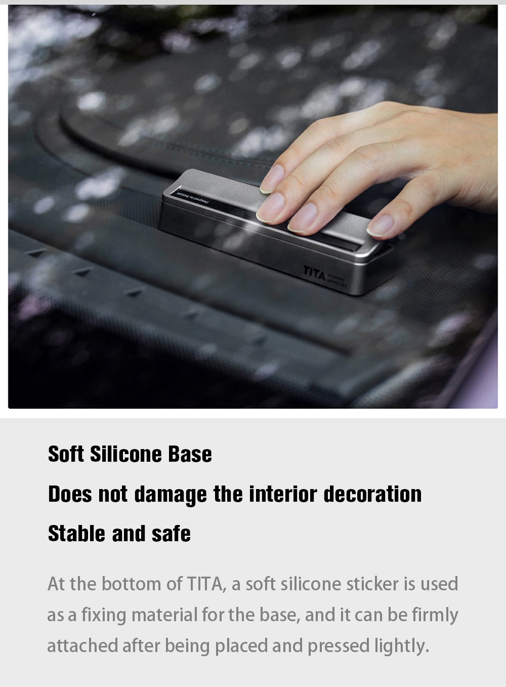 Xiaomi Bcase TITA Temporary Parking Number Plate Six Sets Of Digital Cards Soft Silicone Stickers Can Be Hidden Intimate Fluorescent Number - Black