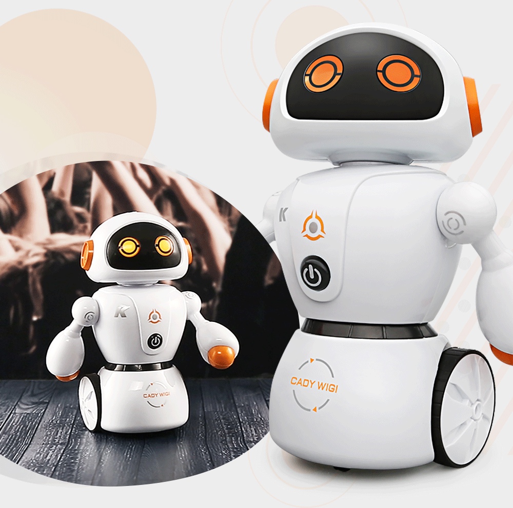 JJRC R6 CADY WIGI RC Robot Path Tracking Intelligent Programming with Light RTR - Blue