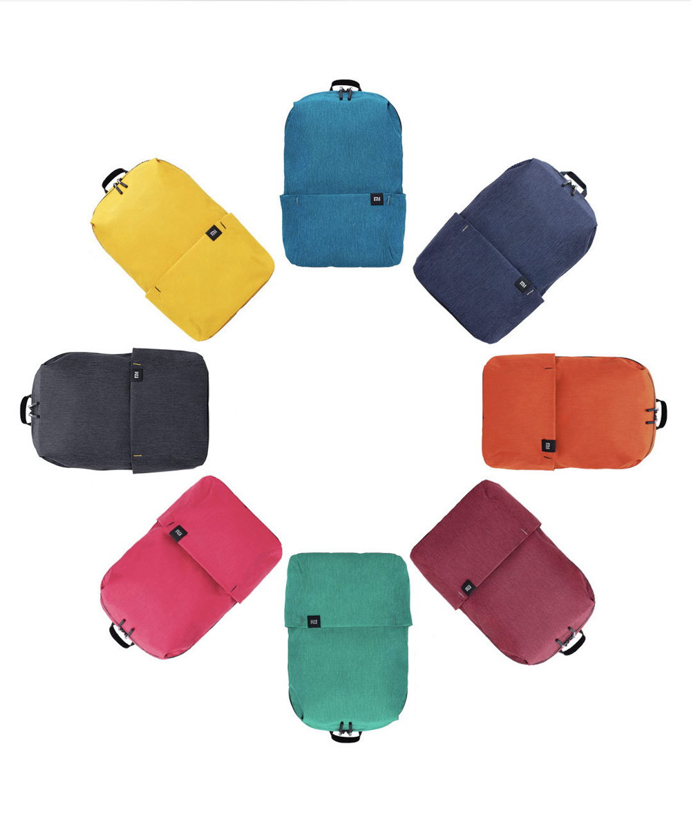 Xiaomi Small Backpack Level 4 Waterproof 10L Capacity Lightweight Burden YKK Zipper - Pink