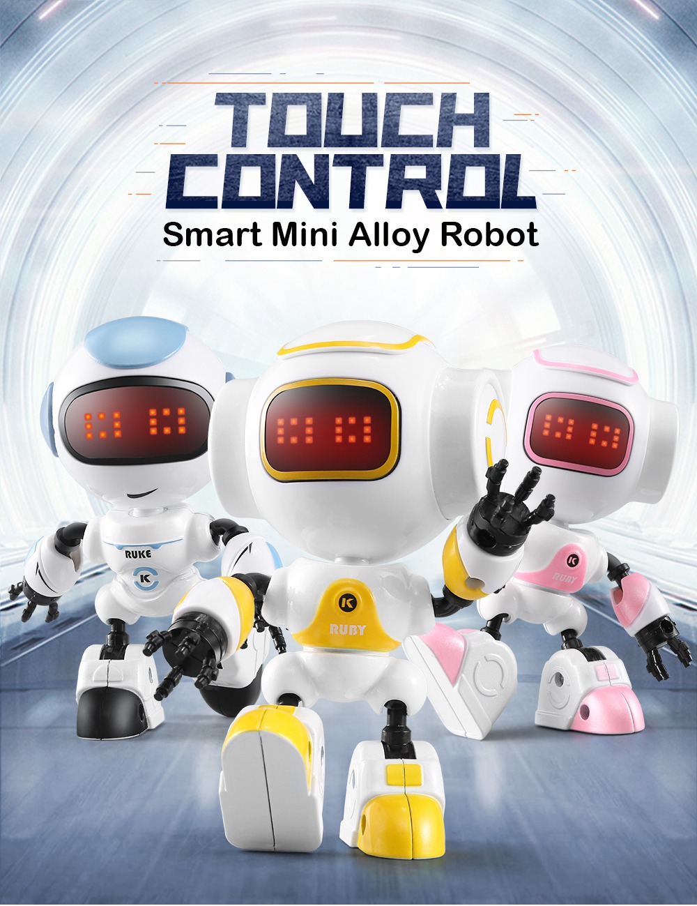 JJRC R9 LUBY Intelligent Robot Touch Response Alloy Body DIY Gesture RTR - Random Color