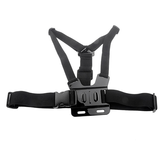 B Model Chest Harness Suitable For Gopro Hero 3/2/1 With 3-way Adjustment Base - Black