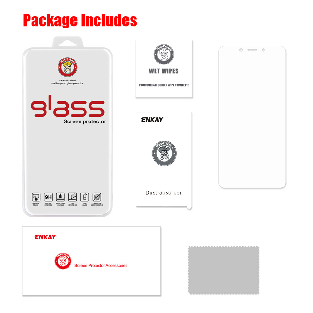 Xiaomi Redmi 6/6A Tempered Glass Film Screen Protector 0.26mm 2.5D Explosion-proof Membrane - Transparent