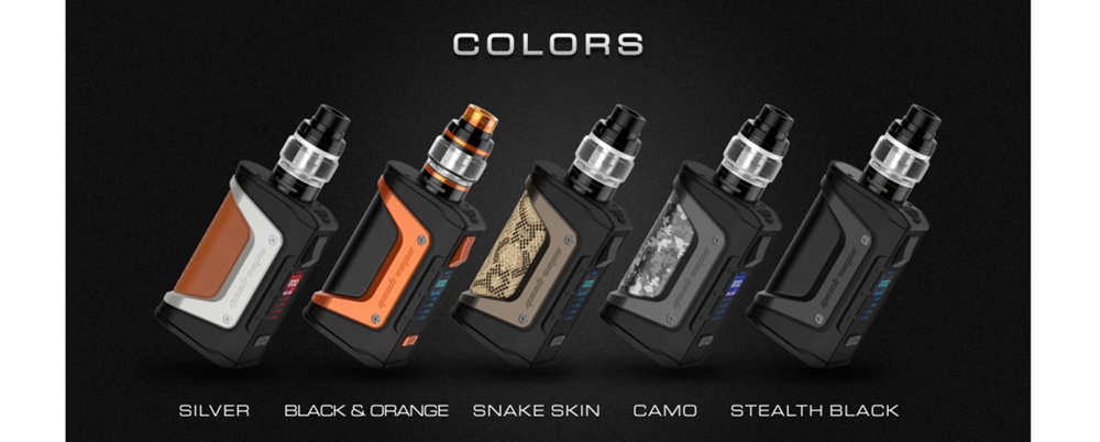 Electronic Cigarette Geekvape Aegis Legend 200W Mod Kit with Aero Mesh Version Tank 5ml -Black+Orange